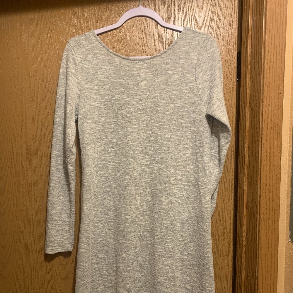 Cotton Dress with Open Tie Back
